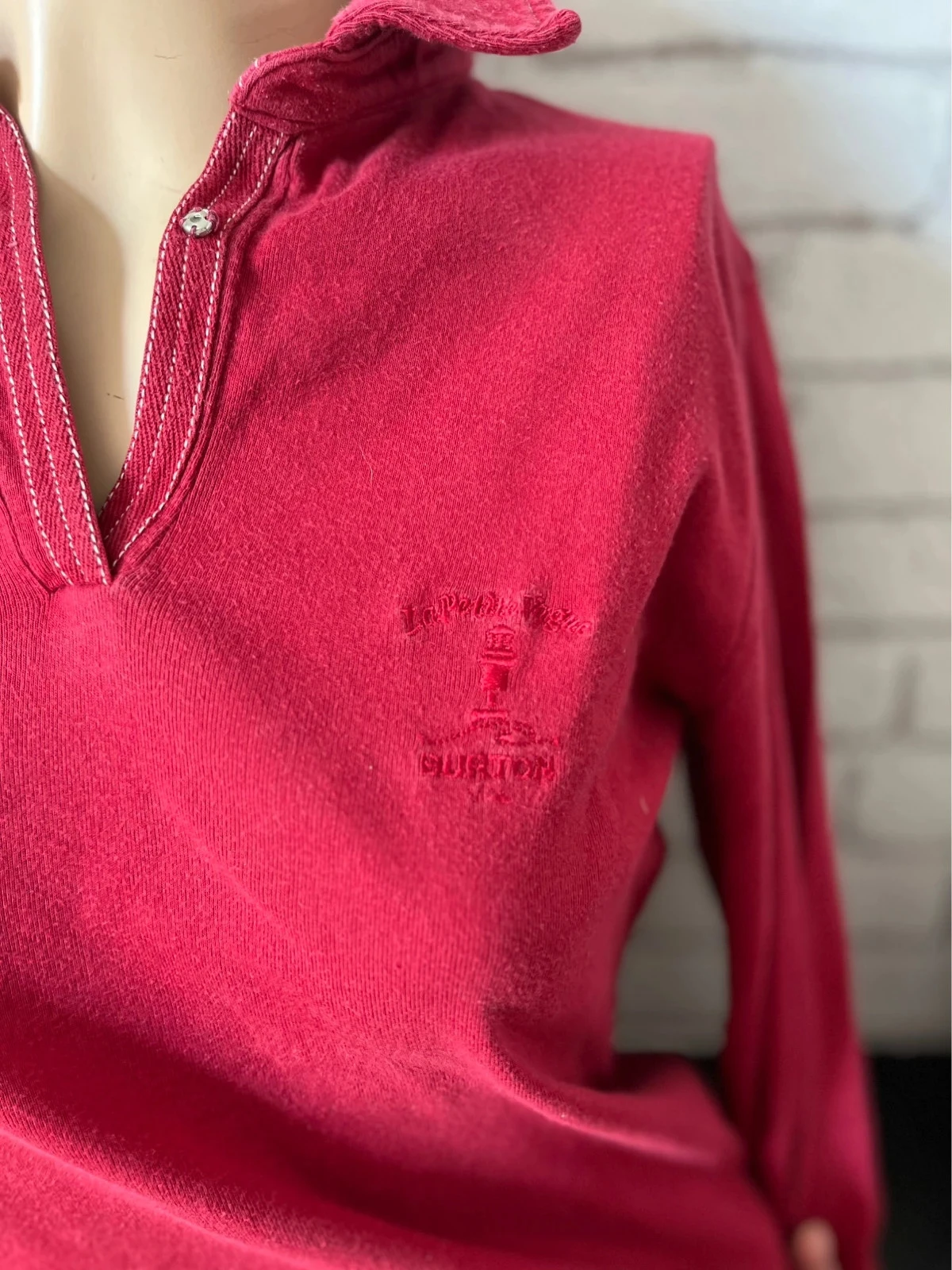 Polo feminino mangas longas vermelho – Burton – Tamanho 36 – photo 2